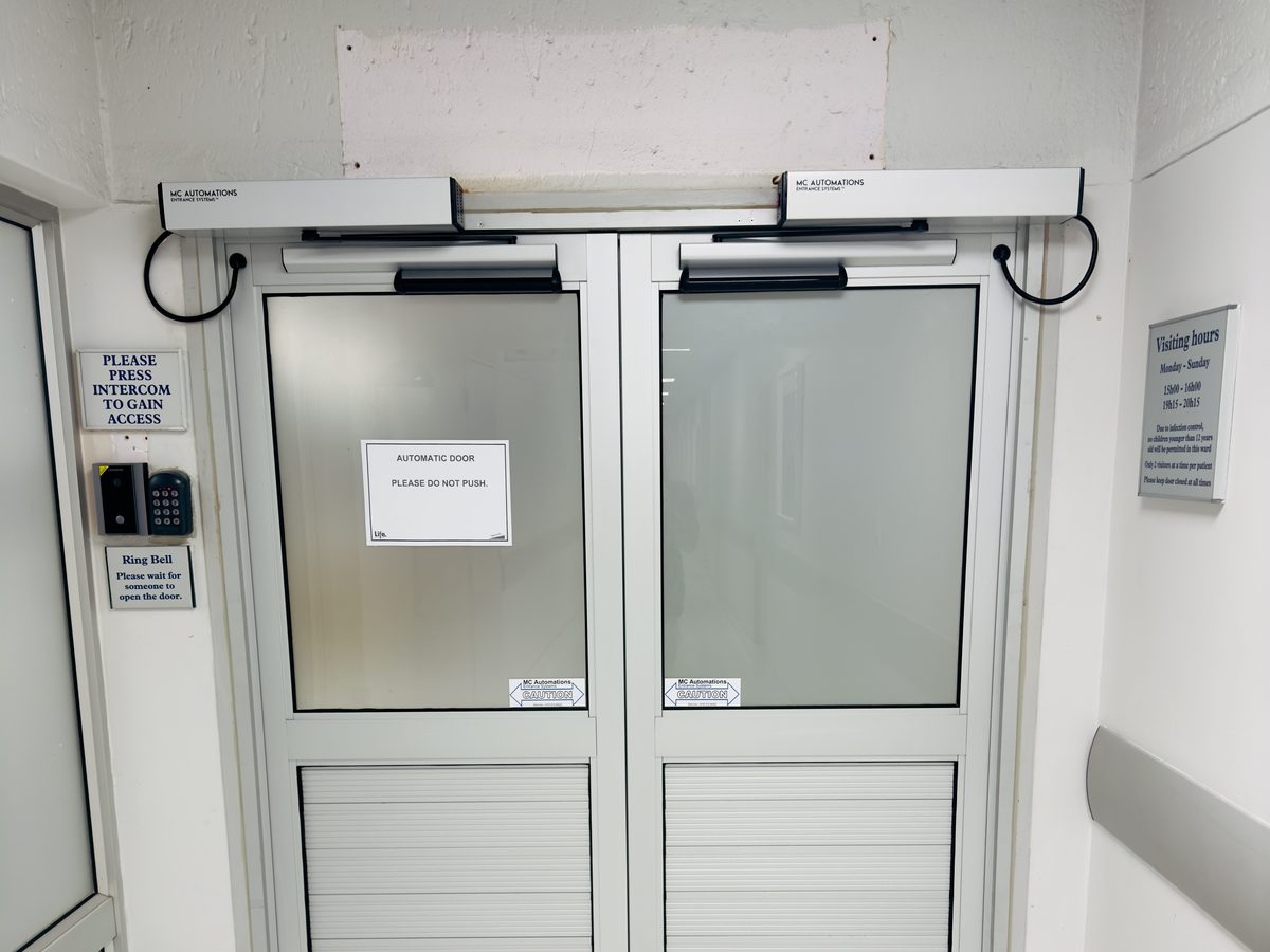 About MC Automations Automatic entrance systems at a healthcare entrance