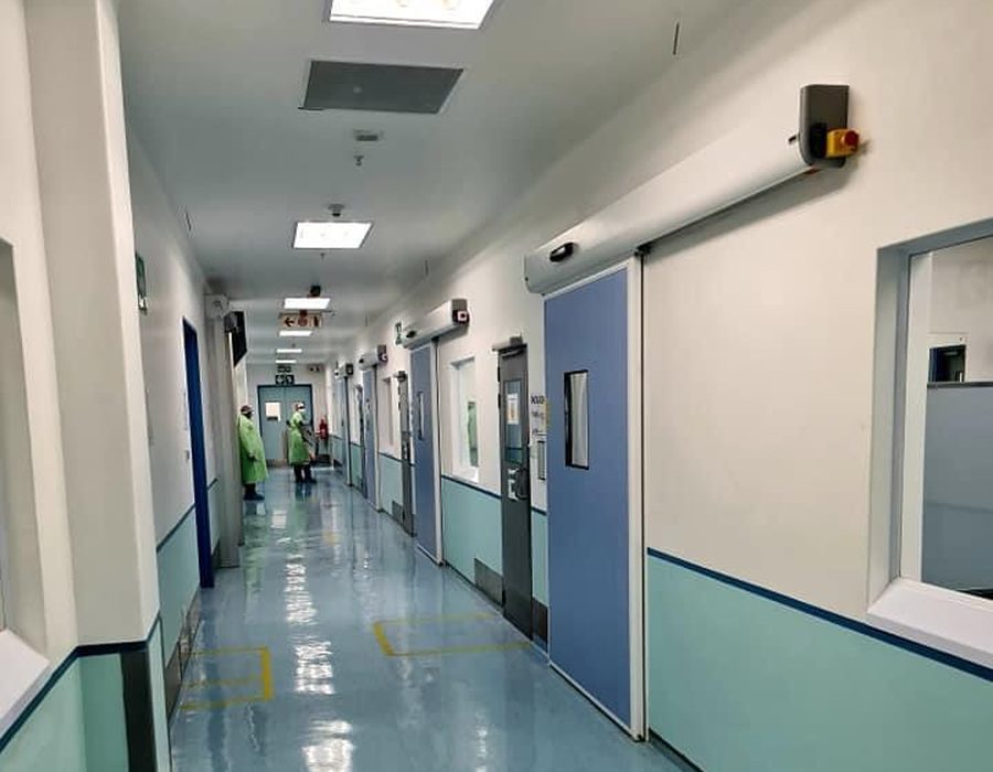 Hospital corridor doors covered by a maintenance agreement