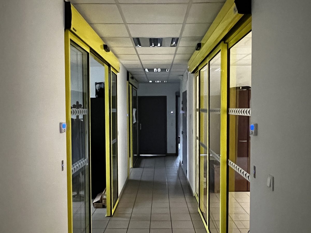 Office corridor doors serviced by MC Automations