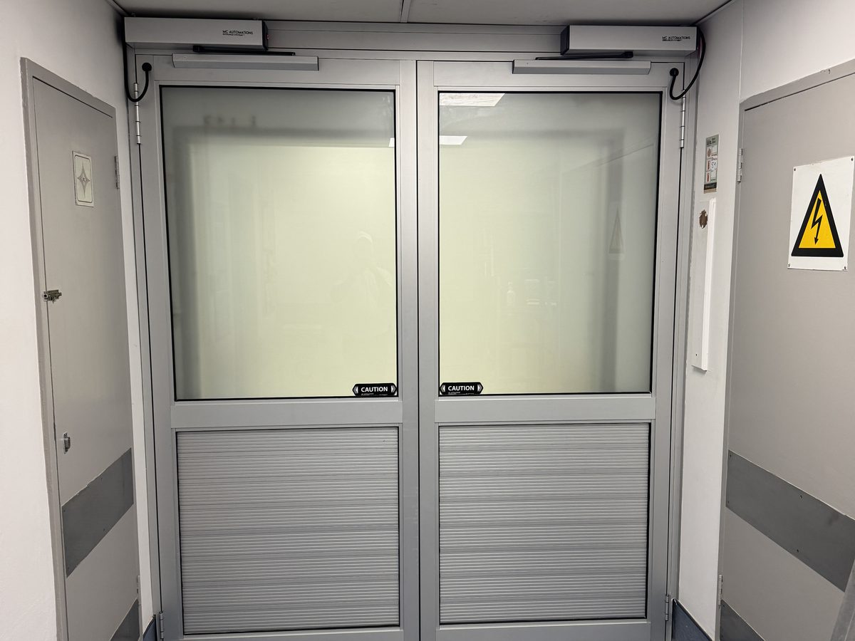 Automatic entrance with hands-free activation and access control