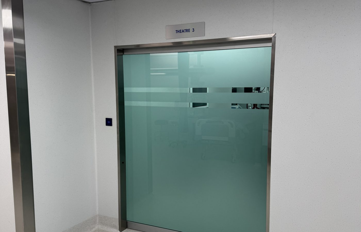 Automatic sliding doors at a shopping centre entrance