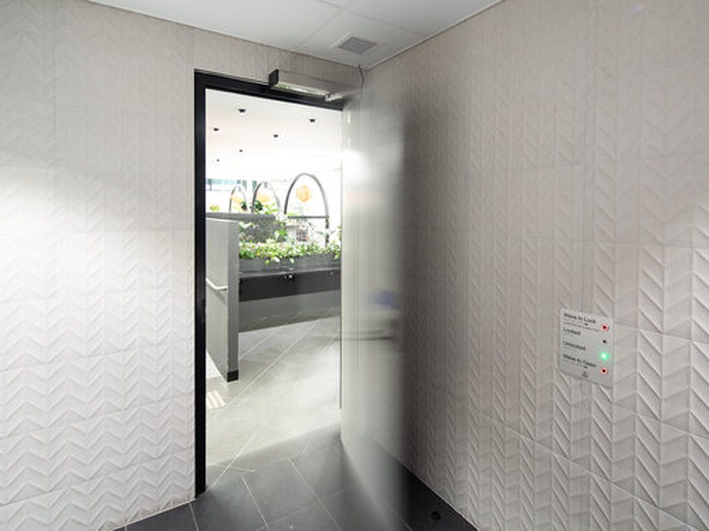 Service & Modernisation Existing swing door converted to automatic operation