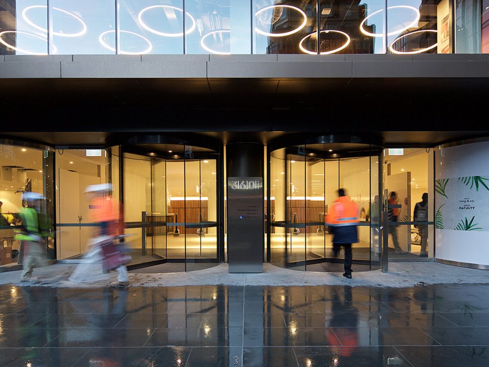 Our Systems Automatic revolving doors supplied as part of our automatic door systems