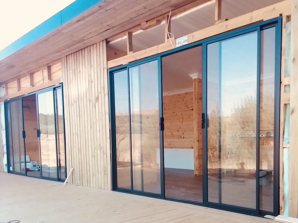 Automatic door operators Windhoek multi-panel entrance facade
